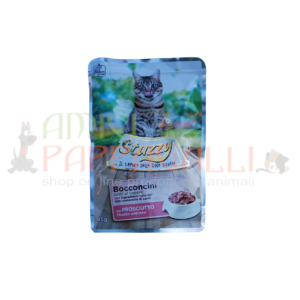 stuzzy bocconcini al prosciutto in busta per gatti umido