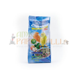 Harmony Canarini Multicolor 1kg – Mangime con biscotto per canarino