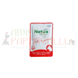 natua cibo umido gatti adulti tonnetto con gamberetti 70g