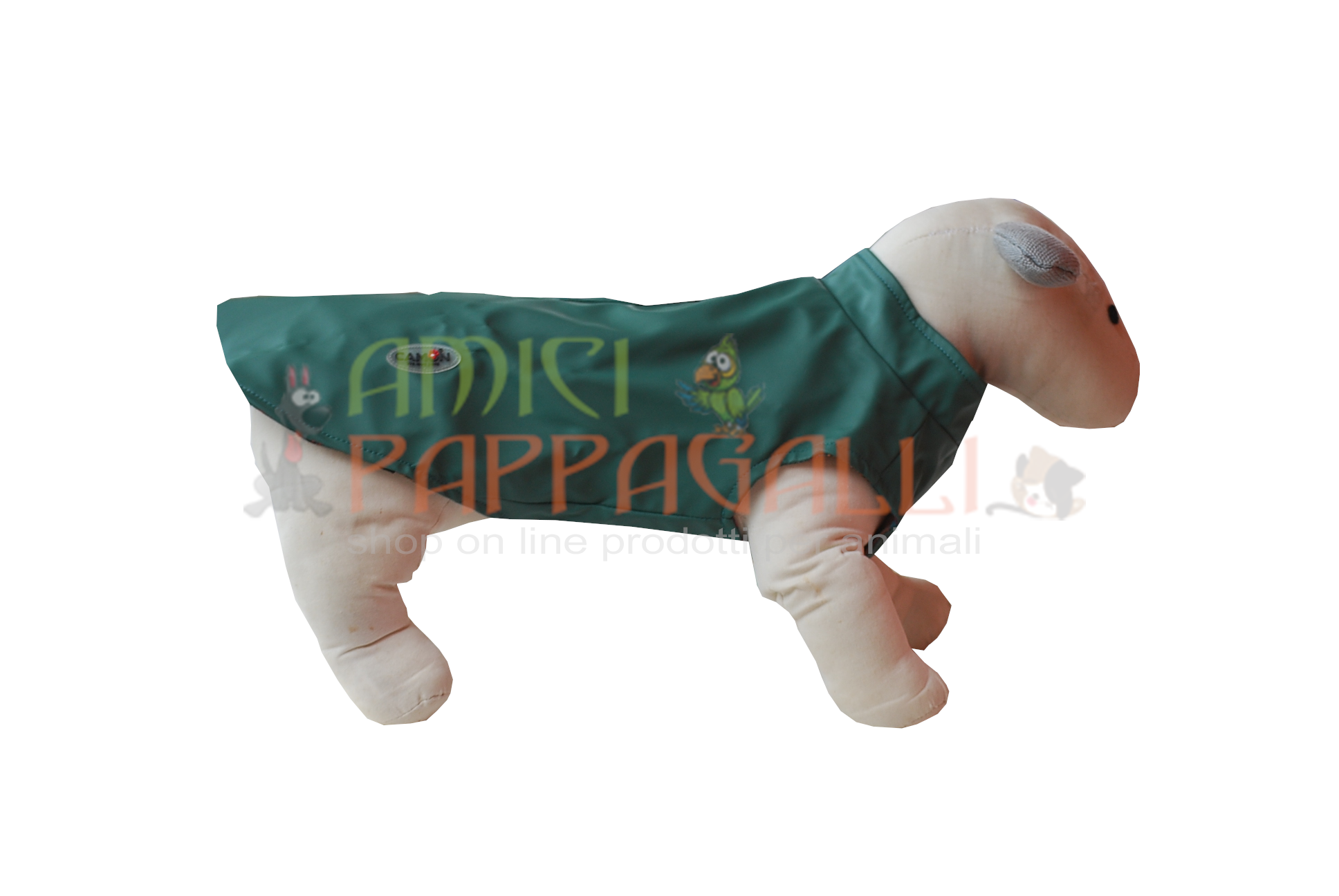 camon impermeabile ella in tessuto reversibile per cane