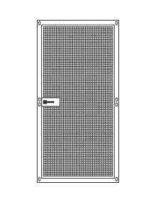 pannello porta grande rete 12x12 h200x100 per voliere pappagalli